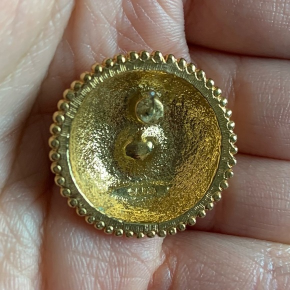 Signed Avon earrings featuring ab rhinestones - Picture 6 of 6